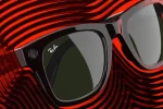 عینک آفتابی ری بن متا | Ray Ban meta  wayfarer ((بدنه مشکی)) - Image 2